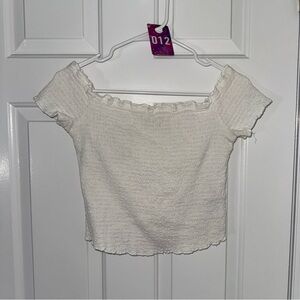 ⭐️ #12 Abercrombie & Finch Off-Shoulder White Top